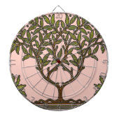 William Morris Tree Frieze Floral Wallpaper Dartbord (Voorkant)