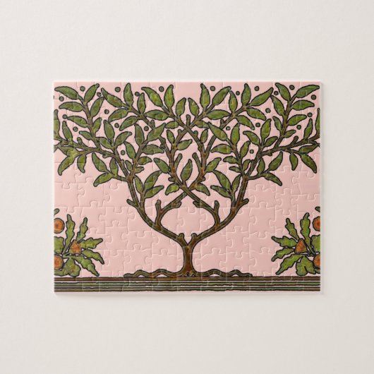 William Morris Tree Frieze Floral Wallpaper Legpuzzel (Horizontaal)