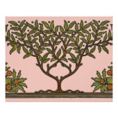 William Morris Tree Frieze Floral Wallpaper Perfect Poster (Voorkant)