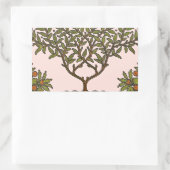 William Morris Tree Frieze Floral Wallpaper Rechthoekige Sticker (Tas)