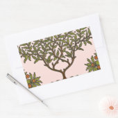 William Morris Tree Frieze Floral Wallpaper Rechthoekige Sticker (Envelop)