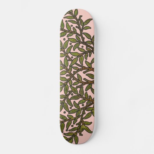 William Morris Tree Frieze Floral Wallpaper Skateboard (Voorkant)