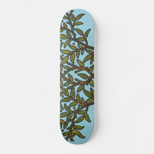 William Morris Tree Frieze Floral Wallpaper Skateboard (Voorkant)