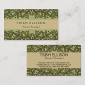 William Morris Tree Frieze Floral Wallpaper Visitekaartje (Voorkant / Achterkant)