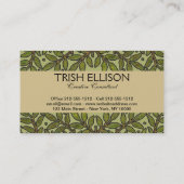 William Morris Tree Frieze Floral Wallpaper Visitekaartje (Achterkant)