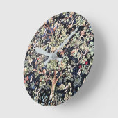 William Morris Tree of Life Acrylic Wall Clock Ronde Klok (Hoek)