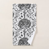 William Morris Tree of Life, Black & White Bad Handdoek (Handdoek)