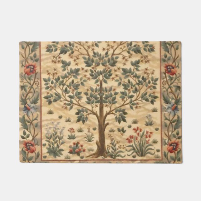 William Morris Tree of Life Deurmat (Voorkant)