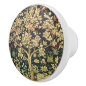William Morris Tree of Life Floral  Art Keramische Knop (Rechts)