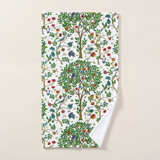 William Morris Tree of Life, Green & Multi Bad Handdoek (Handdoek)