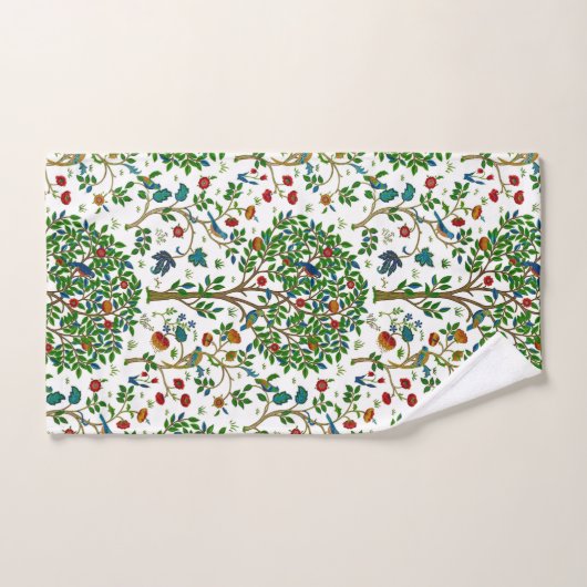 William Morris Tree of Life, Green & Multi Bad Handdoek (Handdoek)