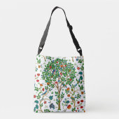 William Morris Tree of Life Pattern, Green & Multi Crossbody Tas (Achterkant)