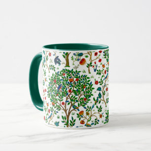 William Morris Tree of Life Pattern, Green & Multi Mok