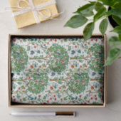 William Morris Tree of Life Pattern, Green & Multi Tissuepapier (Geschenk)