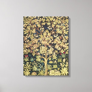 William Morris Tree of Life  pre-Raphaelite Canvas Afdruk