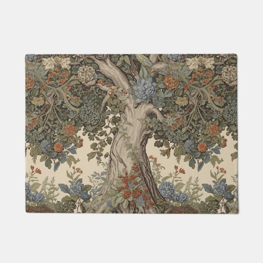William Morris Tree of Life pre-Raphaelite Deurmat (Voorkant)