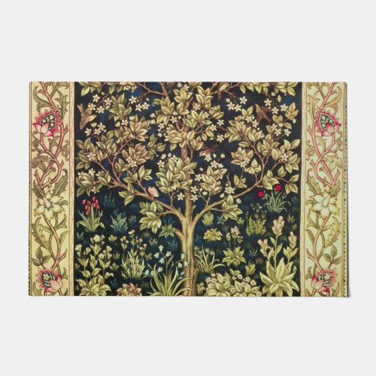 William Morris Tree of Life pre-Raphaelite Deurmat (Voorkant)