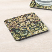 William Morris Tree of Life  pre-Raphaelite Drankjes Onderzetter (Linkerzijde)