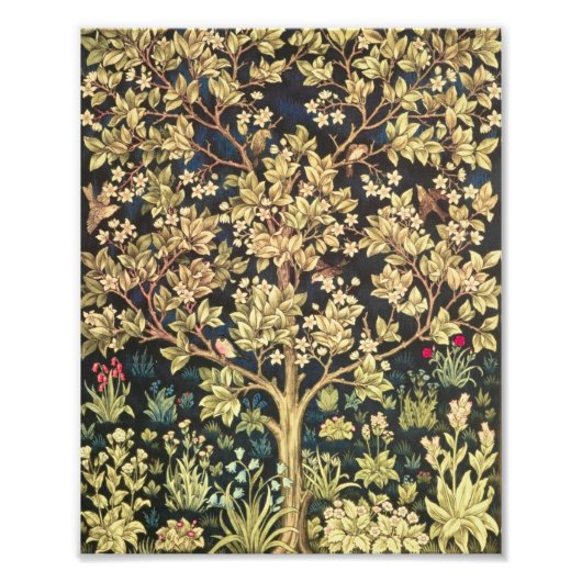 William Morris Tree of Life  pre-Raphaelite Foto Afdruk (Voorkant)