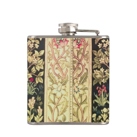 William Morris Tree of Life  pre-Raphaelite Heupfles (Achterkant)