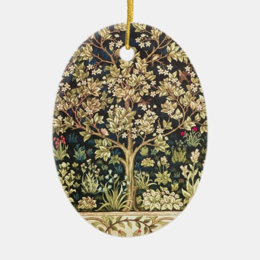 William Morris Tree of Life  pre-Raphaelite Keramisch Ornament (Voorkant)