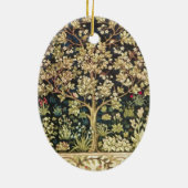 William Morris Tree of Life  pre-Raphaelite Keramisch Ornament (Achterkant)