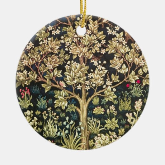 William Morris Tree of Life  pre-Raphaelite Keramisch Ornament (Voorkant)