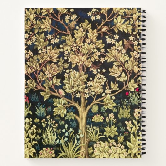 William Morris Tree of Life pre-Raphaelite Notitieboek (Achterkant)