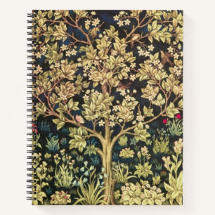 William Morris Tree of Life  pre-Raphaelite Notitieboek