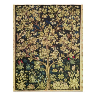 William Morris Tree of Life  pre-Raphaelite Perfect Poster