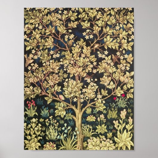 William Morris Tree of Life pre-Raphaelite Poster (Voorkant)