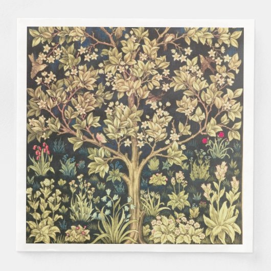 William Morris Tree of Life  pre-Raphaelite Servet (Voorkant)