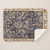 William Morris Tree of Life  pre-Raphaelite Sherpa Deken (Voorkant (horizontaal))