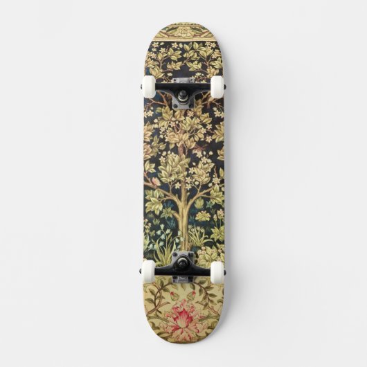 William Morris Tree of Life  pre-Raphaelite Skateboard (Voorkant)