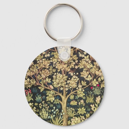 William Morris Tree of Life pre-Raphaelite Sleutelhanger (Voorkant)
