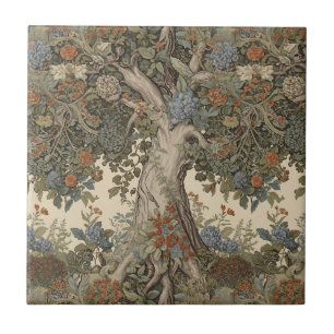 William Morris Tree of Life pre-Raphaelite Tegeltje