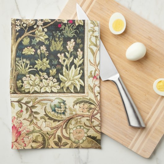 William Morris Tree of Life pre-Raphaelite Theedoek (Quarter Fold)