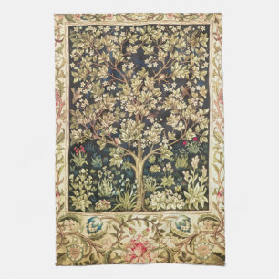 William Morris Tree of Life  pre-Raphaelite Theedoek