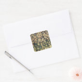 William Morris Tree of Life  pre-Raphaelite Vierkante Sticker (Envelop)