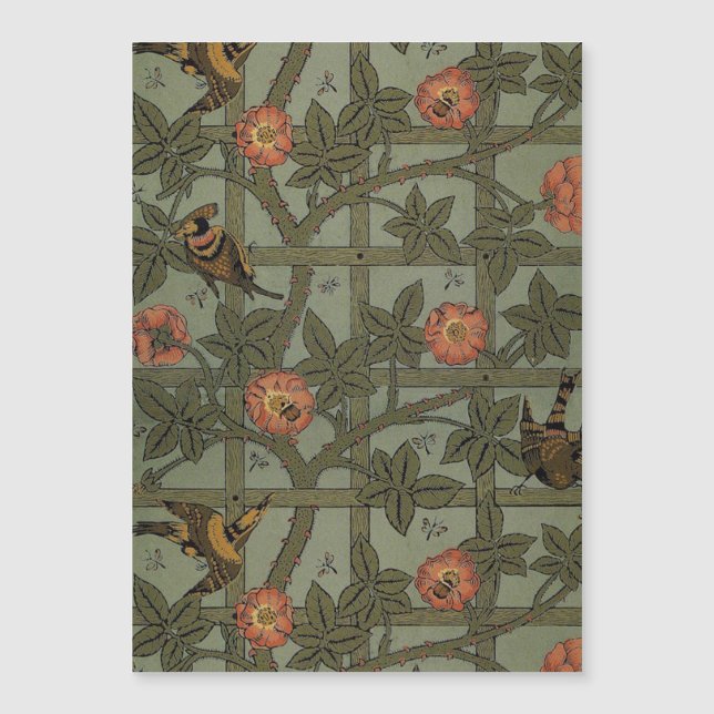 William Morris Trellis behang kunst (Voorkant)