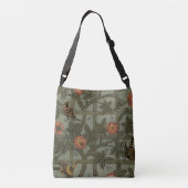 William Morris Trellis behang kunst Crossbody Tas (Achterkant)