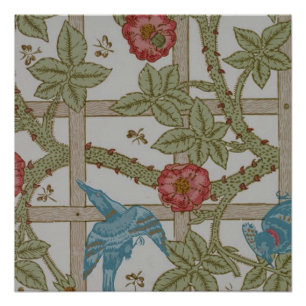 William Morris Trellis behang kunst Perfect Poster