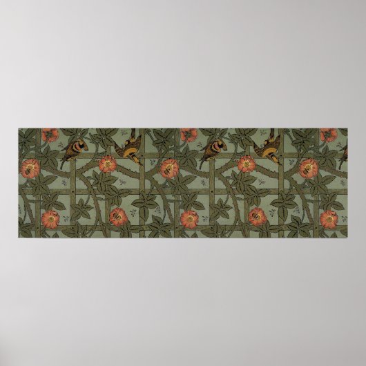 William Morris Trellis behang kunst Poster (Voorkant)