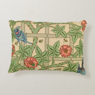 William Morris Trellis Classic Wallpaper Design Accent Kussen