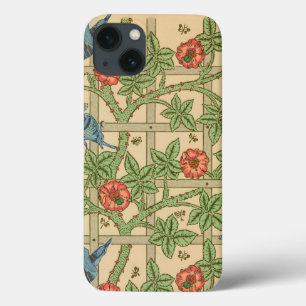 William Morris Trellis Classic Wallpaper Design iPhone 13 Hoesje