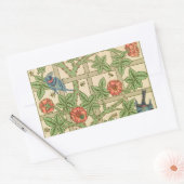William Morris Trellis Classic Wallpaper Design Rechthoekige Sticker (Envelop)