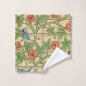 William Morris Trellis Design classique de papier  (Gant de toilette)
