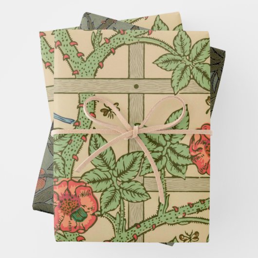 William Morris Trellis Design classique de papier  (En situation)