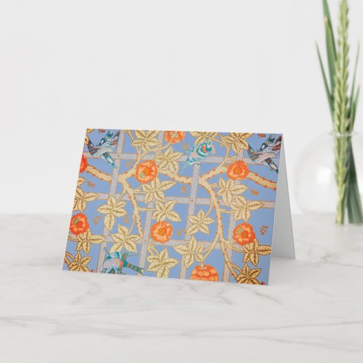 William Morris TRELLIS Gevouwen Wenskaart Kaart (Voorkant)