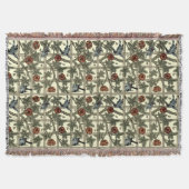 William Morris  "Trellis" Pattern Deken (Voorkant)